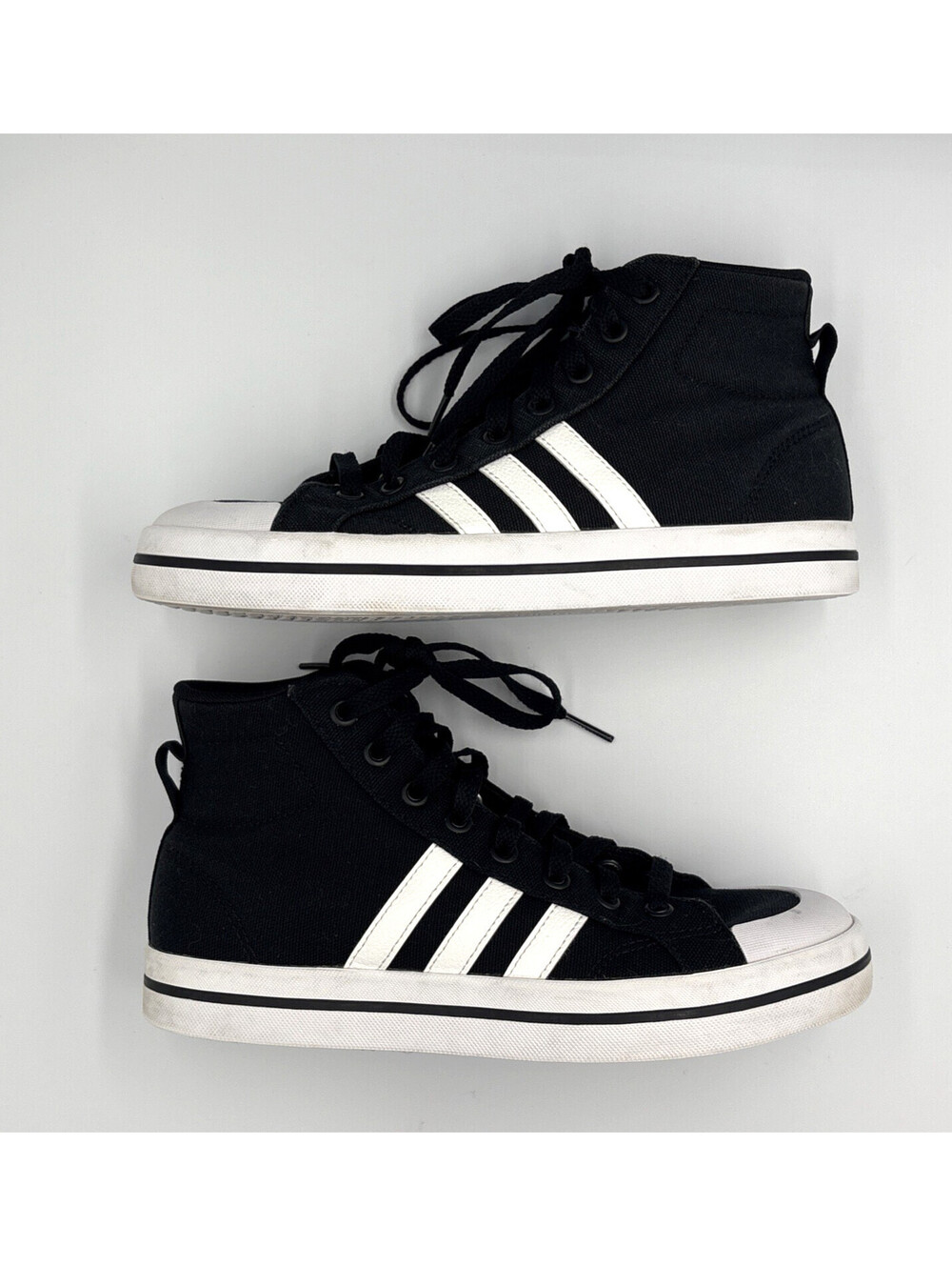 adidas Bravada 2.0 Mid FY4488 Platform Sneakers Black White Women's 6.5